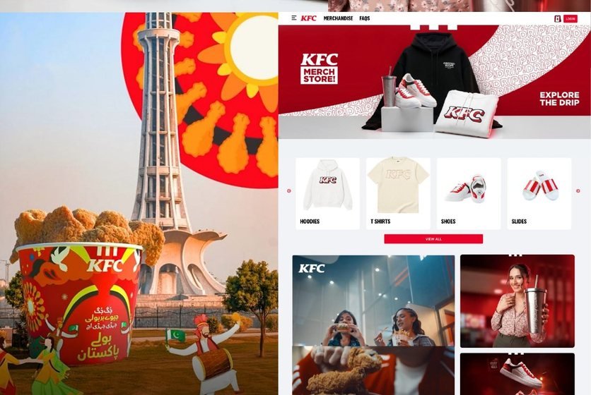 KFC CGI and campaign collateral